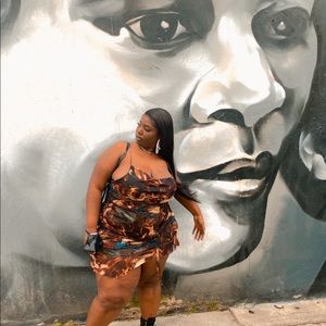 COPY - 3x - Greek Goddess Print Mini Slip Dress